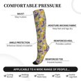 thumbnail image 4 of Picia Lavender Flowers Printed Sports Compression Socks - 15-20mmHg Graduated Compression, High-Performance Soft and Breathable Socks for Men and Women, 4 of 5