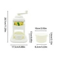 thumbnail image 2 of Hbdhejl Broyeur à Glace à Manivelle en Acier Inoxydable, Machine à Smoothie Fait Main, 2 of 6
