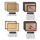 thumbnail image 3 of leyfeng Alfombrilla de silicona para hornear, antiadherente, resistente a altas temperaturas, reutilizable para Macaron, 3 of 7