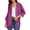 Purple, variant on Women's Cardigan Fashionable And Casual Solid Color V Neck Long Sleeved Button Cardigan,Beige Women's Cardigan M