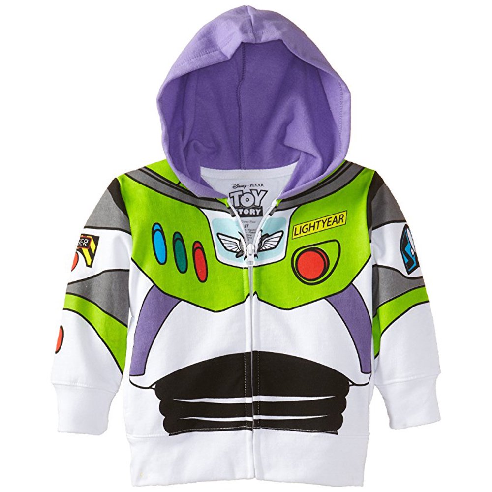 Disney Pixar Toy Story Buzz Lightyear Costume ZipUp Hoodie