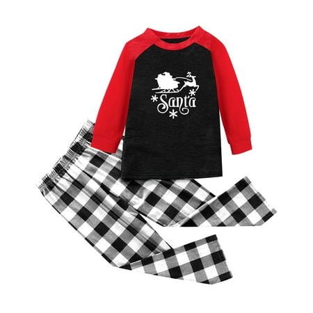 

Christmas Pajamas for Family White Family Christmas Pjs Matching Sets Santa Letter Reindeer Christmas Print Home Clothes Parent Child Suit Children s Clothing