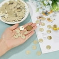 thumbnail image 3 of 1600Pcs Flat Round Sequin Paillettes 19mm Plastic Large Hole Sequins Loose Paillette Metallic Gold Sequins Bulk for Embroidery Applique Bridal Knitting Arts Crafts Jewelry Making, 3 of 9