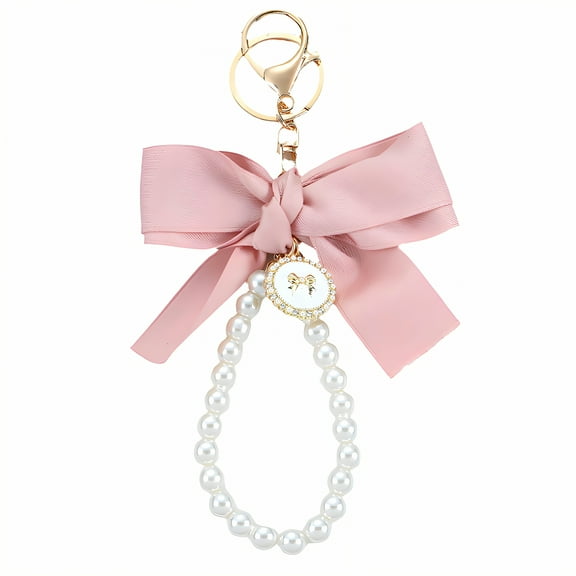 DESIGNICE Key Chain,Cute Bow Design Key Chains Women Cute,Adds Sweet and Playful Charm Keychain for Women,Pink