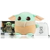Baby Yoda 20" Mega Cuutopia + Baby Yoda 11" Plush, The Mandalorian, Medallion Set W/ Bonus Pack-A-Hatch