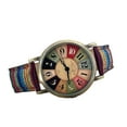 thumbnail image 4 of Women Watch Round Dial Pointer Display Adjustable Strap Anti-shock Vintage Decorative Buckle Clasp Ethnic Style Female Watch, 4 of 6