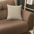 thumbnail image 1 of HomeRoots 399505 Tan Houndstooth Motif Jeter Oreiller&44; Couleur Multi, 1 of 1