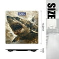 thumbnail image 2 of High Precision Body Weight Scale Smart Bathroom Scales with Large LCD Display(400lbs),Decorative for Bedroom-Aggressive Shark Mouth Open And Sharp Teeth Showing, 2 of 4
