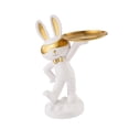 thumbnail image 4 of Figura de Conejo Macarena Organizador de Escritorio Bandeja de Almacenamiento de Joyería Multifuncional Blanco, 4 of 8