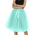 thumbnail image 2 of Women's Skirt Tutu Adult Lolita Short Petticoat Midi Skirt For Dressy Occasions Womens Casual A Line Mini Skirt Cow Skirt Women Bohemian Skirts for Women Insulated Skirt Table Skirt 12 Drop Bed Skirt, 2 of 8