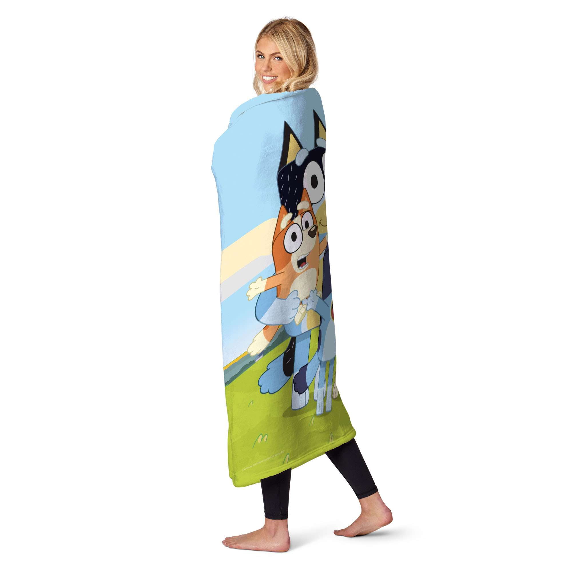 Bluey Heeler Family Kids Silk Touch Throw Blanket