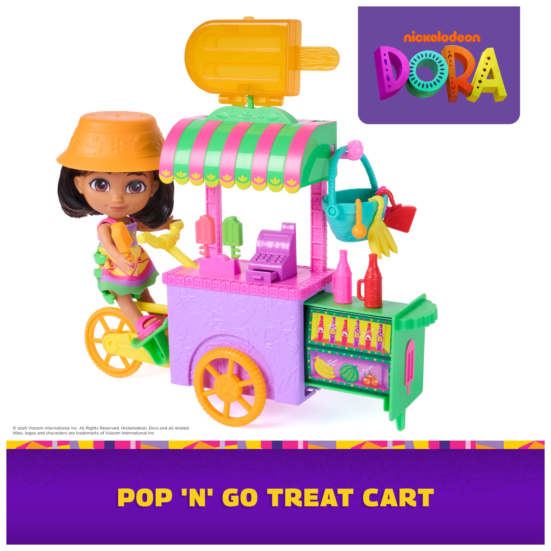 dora ✴︎ どらっこカスタムオーダーについて Dora, Pop 'N' Go Treat Cart with 15 Pieces, Transforming Cart