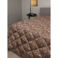 thumbnail image 2 of Bee Down Alternative Comforter, Sunflowers with Flyaway Leaves and Funny Bees Summer Nature Doodle Style, Microfiber Quilt for All Season, 5 Sizes, Dark Blue Ruby Mustard, by Ambesonne, 2 of 3