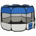 thumbnail image 3 of vidaXL Foldable Dog Playpen with Carrying Bag Black 57.1"x57.1"x24", 3 of 9