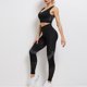 thumbnail image 2 of Conjunto de sujetador deportivo y leggings para mujer - Pantalones cortos de yoga, poliéster y spandex, cintura alta - Tallas S-XL, 2 of 5
