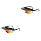 thumbnail image 2 of Wosthever Gafas de sol para ciclismo, portátiles, profesionales, para hombres y mujeres, ergonómicas, universales, resistentes a la intemperie, negro rojo 2piezas, 2 of 6