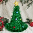 thumbnail image 5 of Honganda 38*48cm Christmas Tree Cap for Adult/Kid Shiny Sequin Plush Ball Decor Hat Carnival Party Costume Props, 5 of 5