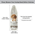 thumbnail image 5 of Kuiaobaty Dachshund Dog Wood Grain Ironing Board Cover Scorch Resistant Ironing Table Cover with Hook and Loop Fastener Strap and Elastic Edge Home Decor Accessories, 5 of 5