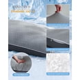 thumbnail image 6 of Parojati 20x54 Inch Cooling Body Pillow, Shredded Memory Foam Pillow with Hexagonal Pattern, Cold Touch Fabric, Support for Side Back Stomach Sleepers, Removable Washable Cover, Dark Grey, 6 of 6