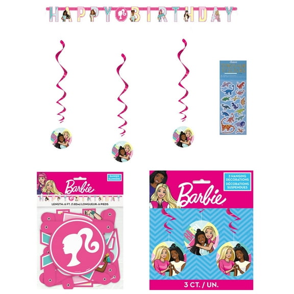 Unique Barbie Birthday Party Decoration Kit Set