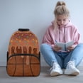 thumbnail image 2 of Yuyamidu Basketball Bookbag Brown Ice Cream Book Bag for School Back to School Backpack Lightweight Children's School Bag for Boys Girls 10-12, 2 of 7