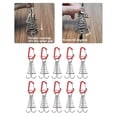 thumbnail image 3 of tredstone 10 Pcs Piquets de Tente Ancre de Terrasse Chevilles Ressort Boucle Accessoires de Tente pour Extérieur Rouge, 3 of 9