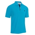 thumbnail image 5 of HOWPAY Short Sleeve Polo Shirts for Men Classic Collared T-Shirt Casual Solid Color Lightweight Loose Fit Athletic Work Polo T-Shirts Sky Blue L, 5 of 5