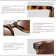 thumbnail image 5 of Gafas de sol Joopin Leopard cuadradas plegables marrones polarizadas, 5 of 6