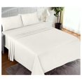 thumbnail image 2 of TiaGOC 100% Cotton Sheets for Queen Size Bed - Crispy Cooling Percale Sheets - Breathable & Durable Queen Sheet Set - Deep Pocket 16 Inches (Fits up to 18") - Ivory - 4 Pieces, 2 of 7