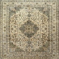 thumbnail image 1 of Ahgly Company Machine Washable Indoor Square Traditional Brown Area Rugs, 7' Square, 1 of 7