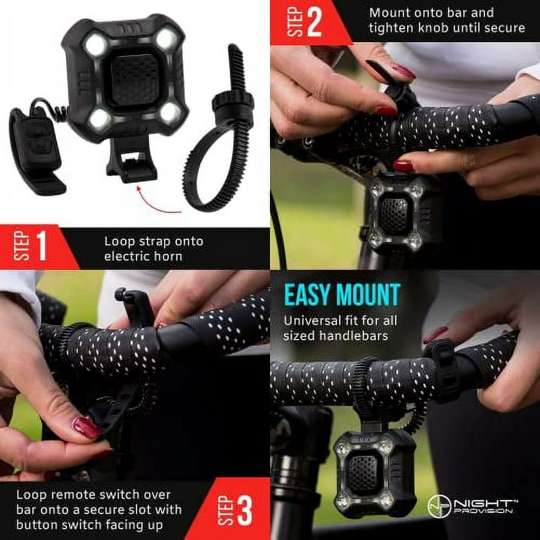ZIREN Loud 140dB Bike Horn & LED Light With Remote Switch Review 