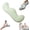 Green, variant on Pea Pod Body Pillow for Side Sleepers, Ergonomic Support for Hips and Legs, Ice Silk Fabric with Cooling Memory Foam, Suitable for Heights Under 165 cm (Gray)