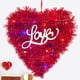 thumbnail image 5 of Decoraciones con luces para San Valentín, guirnalda colgante para puerta con forma de corazón de melocotón, decoración para San Valentín y corona navideña para mujer., 5 of 7