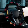 thumbnail image 6 of Alien 14.5 Inch Printing PVC Leather Steering Wheel Cover Car Wheel Covers Auto Accessories, 6 of 6