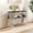 black, silver, variant on Sumdeal 47 x 15.7 x 31.5 in Oval Console Table, 2-Tier Tempered Glass Entryway Table, Gold and Clear