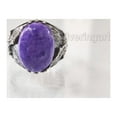 thumbnail image 2 of Charoite Mans Ring, Natural Purple Charoite Ring, Eagle, Oxidized Silver Jewelry, 925 Silver Ring, Birthday Gift, Heavy Mens Ring, Arabic Design, Ottoman Style Ring, Christmas, Turkey Mens Signet Ring, 2 of 8