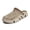 A-Khaki4, variant on Men's Clog Shoes With Adjustable Back Strap Outdoor Slide Sandals Breathable Outdoor Garden Beachwear Slippers