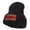 Black, variant on Caution Zombies Ahead Embroidered Long Beanie - Navy OSFM