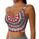 thumbnail image 2 of Fotbe Round Design Sujetador Deportivo Largo sin Aros para Mujer con Almohadillas y Soporte Medio, Transpirable y Absorbente, Camiseta Tipo Chaleco o Tank Top-Large, 2 of 8