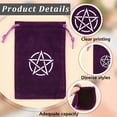 thumbnail image 6 of DIY 2pc Velvet Tarot Card Storage Bags Drawstring Pouches Packaging Bag Rectangle Star 180x120mm, 6 of 6