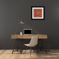 thumbnail image 3 of Maugeri, Valerie 20x20 Black Ornate Wood Framed with Double Matting Museum Art Print Titled - Carre Indien I, 3 of 4