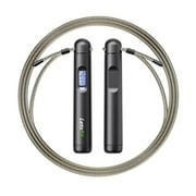 LetsFit - Smart Jump Rope, Three Jump Modes, Adjustable Length, Black