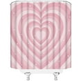 thumbnail image 3 of Valentine''s Day Shower Curtain Falling Red Heart Love Couple Romantic Fabric Bathroom Curtains Decor Set with Hook(36" WX72 H), 3 of 3