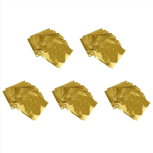 500pzs Papel de Aluminio de Paquete de Caramelo Dulce Envoltorios de Aluminio de Chupachup Chocolate Cuadrado ()