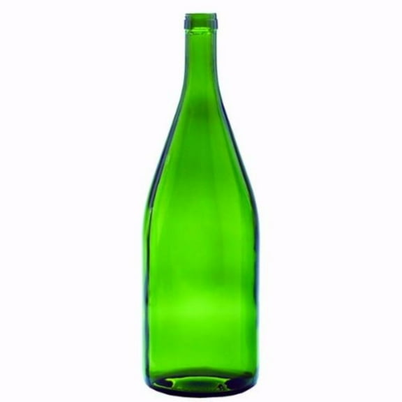 1.5 Liter Green Burgundy Bottles, 6 per case