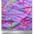 thumbnail image 1 of Soimoi polyester Crepe Fabric Star & Diagonal Stripe Decor Fabric Printed Yard 42 Inch Wide, 1 of 3