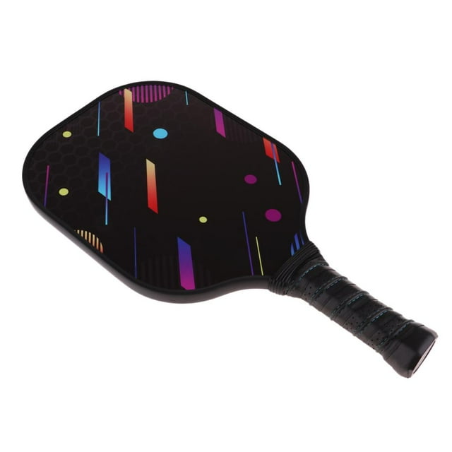 / Raqueta Deportiva Pickleball con Núcleo Compuesto de Nido de de Fibra de Carbono de Alto Rendimiento Y Agarre Premium, Protector de Bor Negro 1 Macarena Paleta de pickleball