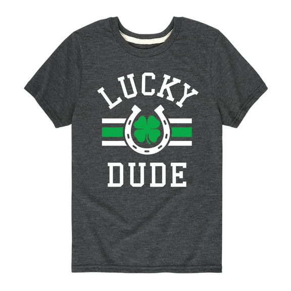 Instant Message - Lucky Dude St. Patrick's Day - Toddler And Youth Short Sleeve Graphic T-Shirt