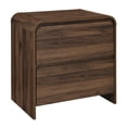 thumbnail image 2 of New Classic Furniture Mara Wood 2-Drawer End Table in Walnut/Brown (Set of 2), 2 of 10