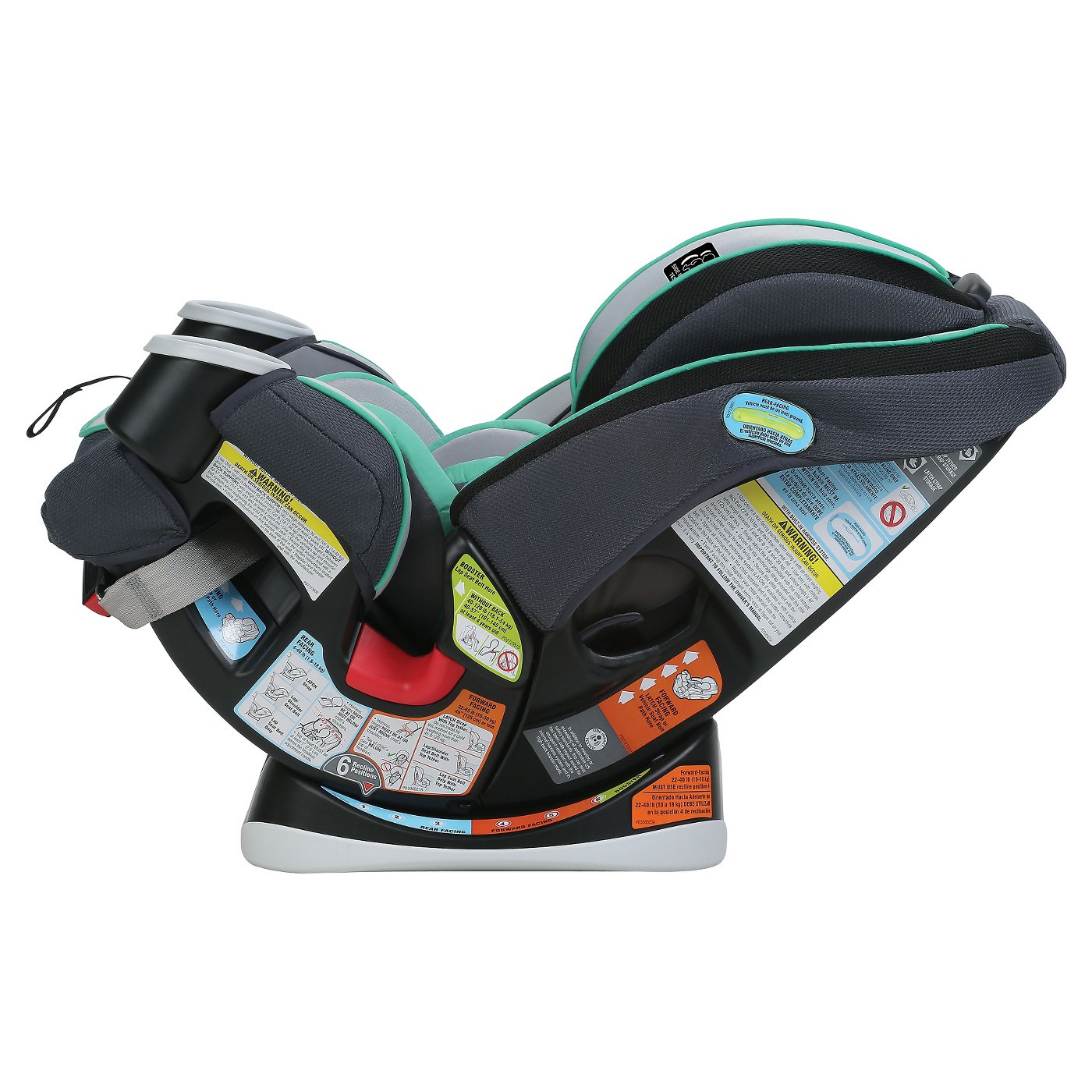 New Graco 4 in 1 Grows With Child safety Harness Convertible Car Seat